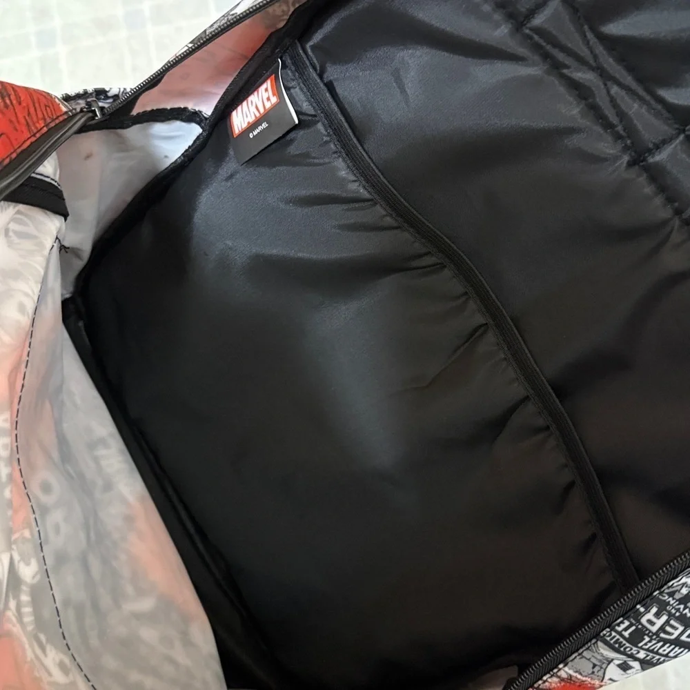 Marvel red white and black backpack